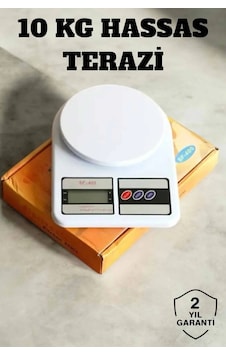 Ers Hassas Terazi 10 Kg Kapasiteli, Yüksek Hassasiyetli Dijital Mutfak Tartısı Çok Renkli 01463400