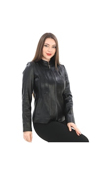 New Zaya Leather Kadın Hakiki Kuzu Deri Ceket New Zaya Leather Kadın Hakiki Kuzu Deri Ceket