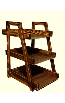 Wooden City Ahşap Evrak Rafı Masa Üstü Evrak Düzenleyıcı Ofis Hed