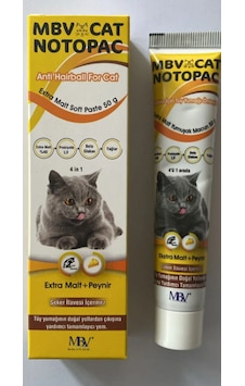 Mbv Cat Notopac Anti Hairball 50 Gr Kedi Tüy Yumağı Macunu, Tüy Kusma, Mide-bağırsak Tıkanıklığı & Kabızlık Önleyici Lezzetli Bakım Paste