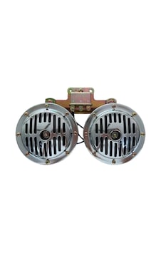 Dı Dıt Korna 12v Roleli Super Ton Büyük 13mm Nikel Set / Ssko64