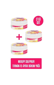 Mixup Sulphur Tırnak Bakım Yağı 3 x 56 G Mixup Sulphur Tırnak Bakım Yağı 3 x 56 G