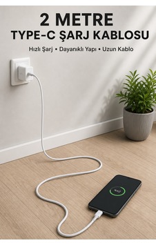 Usb-a To Type-c 2 Metre Hızlı Şarj Kablosu 3855796 Usb-a To Type-c 2 Metre Hızlı Şarj Kablosu 3855796