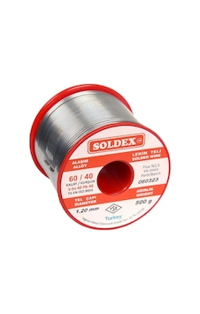 Soldex Sn60 Pb40 Lehim Teli 1.20mm 500gr Soldex Sn60 Pb40 Lehim Teli 1.20mm 500gr