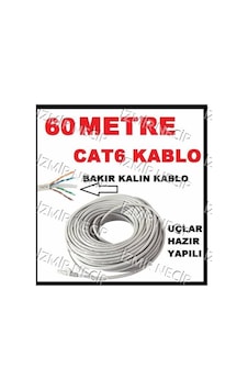 Ncpline Cat 6 Internet Kablosu Cat 6 Ket Bakir Kablo 60 Metre Ncpline Cat 6 Internet Kablosu Cat 6 Ket Bakir Kablo 60 Metre
