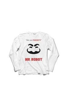 Mr. Mr Robot Who Is Fsocıety Ben Robot 2 Uzun Kollu Tişört (518438777) Mr. Mr Robot Who Is Fsocıety Ben Robot 2 Uzun Kollu Tişört (518438777)