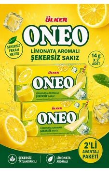 Oneo Slims Limonata Aromalı Sakız 14 G 2 Paket