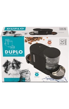 M-Pets Duplo Mama ve Su Kabı Hazneli Black 3 L M-Pets Duplo Mama ve Su Kabı Hazneli Black 3 L