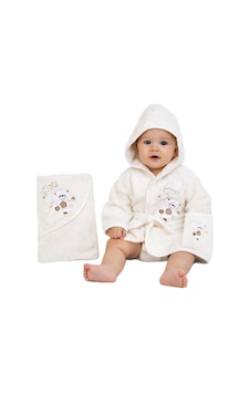 %100 Pamuk Yenidoğan Bebek Çocuk Bornoz Havlu Takımı Set Sku: Mırstkbb37b50a00 7/8 Yaş %100 Pamuk Yenidoğan Bebek Çocuk Bornoz Havlu Takımı Set Sku: Mırstkbb37b50a00 7/8 Yaş