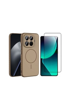 Vendas Xiaomi 15t Pro Kılıf M-safe Şarj Özellikli Zore Tea Kapak + Cam Ekran Koruyucu Gold Vendas Xiaomi 15t Pro Kılıf M-safe Şarj Özellikli Zore Tea Kapak + Cam Ekran Koruyucu Gold