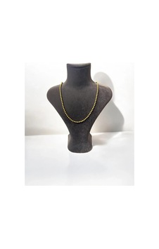 Hasenna T-kly-19 Gold Sabit Boncuklu Çelik Kolye Gold