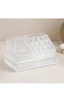 Jenerik Tek Çekmeceli 16 Bölmeli Şeffaf Makyaj Ve Takı Organizeri 23.3x13.5x11.5 Cm Jenerik Tek Çekmeceli 16 Bölmeli Şeffaf Makyaj Ve Takı Organizeri 23.3x13.5x11.5 Cm
