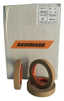 Akrimask Maskeleme Bantı 18 Mm X 35 Mt. Sarı 1 Koli 96 Ad.