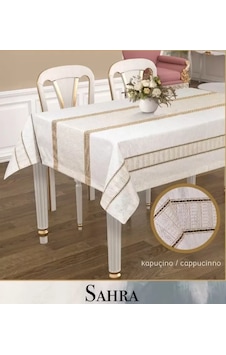 160x260 Cm Sahra Kapiçino Polyester Ajurlu Keten Masa Örtüsü Dantelli Modern Tasarım Sarı 160x260 Cm Sahra Kapiçino Polyester Ajurlu Keten Masa Örtüsü Dantelli Modern Tasarım Sarı