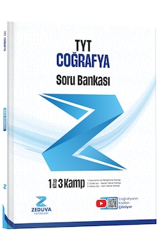 Zeduva Coğrafyanın Kodları TYT Coğrafya 1 Kitap 3 Kamp Soru Bankası Zeduva Coğrafyanın Kodları TYT Coğrafya 1 Kitap 3 Kamp Soru Bankası