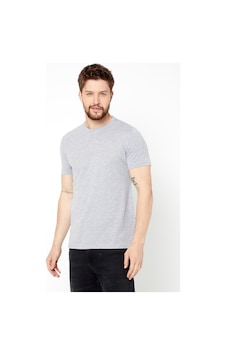 Mmetalic Erkek Siyah %100 Pamuk T- Shirt Regular Fit Rahat Kesim Bisiklet Yaka Basic Tişört Gri Mmetalic Erkek Siyah %100 Pamuk T- Shirt Regular Fit Rahat Kesim Bisiklet Yaka Basic Tişört Gri