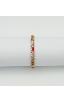 18k Rose Gold Plated Luna Baget Bileklik Rose Gold 18k Rose Gold Plated Luna Baget Bileklik Rose Gold