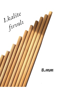Ahşap Kavale Çıta Çubuk Kayın Kavela 8 Mm  150 Cm 10 ad