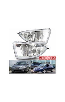 Erva Honda Civic Vtec Sağ + Sol Ön Sis Fari Sis Lambasi Seti 2004-2006 Erva Honda Civic Vtec Sağ + Sol Ön Sis Fari Sis Lambasi Seti 2004-2006