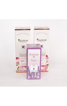 Gülbirlik Doğal Gülsuyu 2 x 250 ML + Rosense Lavanta Yağı 30 ML Gülbirlik Doğal Gülsuyu 2 x 250 ML + Rosense Lavanta Yağı 30 ML