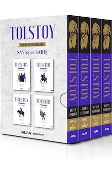Tolstoy Bütün Eserleri Savaş ve Barış Seti-4 Kitap Takım-Özel Kutulu - Lev Nikolayeviç Tolstoy - Alfa Yayıncılık Tolstoy Bütün Eserleri Savaş ve Barış Seti-4 Kitap Takım-Özel Kutulu - Lev Nikolayeviç Tolstoy - Alfa Yayıncılık