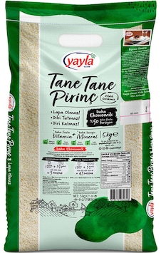 Yayla Tane Tane Pirinç 5 KG Yayla Tane Tane Pirinç 5 KG
