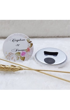 Açacak Magnet Nikah Şekeri Pembe Kahve Çiçek Uv Baskılı(30 Adet) Açacak Magnet Nikah Şekeri Pembe Kahve Çiçek Uv Baskılı(30 Adet)