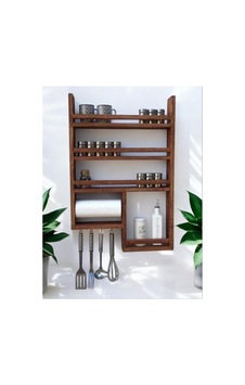 Ahşap Terek Raf Doğal Ahşap 40x50x9 Cm Kahverengi Ahşap Terek Raf Doğal Ahşap 40x50x9 Cm Kahverengi