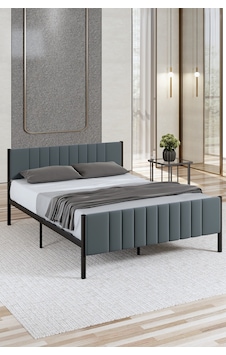 Lotus Metal Karyola 160x200 Cm Antrasit Renk 160 x 200 CM