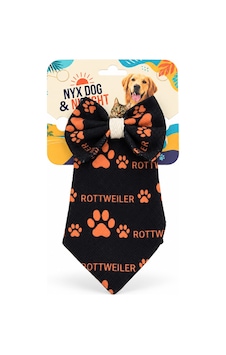 Rottweiler Desenli Kravat Kahverengi Rottweiler Desenli Kravat Kahverengi