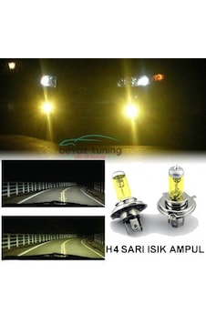 H4 Jdm Süper Sarı Işık Far Ampul 12V 100W H4 Jdm Süper Sarı Işık Far Ampul 12V 100W