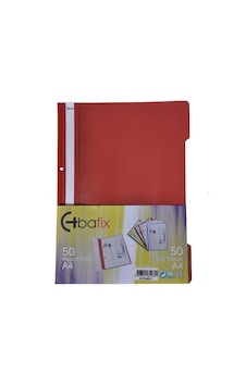 Bafix Telli Dosya Plastik Xl Kırmızı A4 - 50 Adetli Paket Bafix Telli Dosya Plastik Xl Kırmızı A4 - 50 Adetli Paket