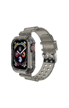 Apple Watch Series 3 38mm İçin Kordon Transparent Clear Band Siyah Çok Renkli Apple Watch Series 3 38mm İçin Kordon Transparent Clear Band Siyah Çok Renkli