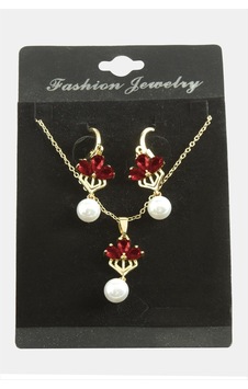 Zenviac456 Çiçek İnci Zirkon Taşlı Set Kolye Zenviac45678 Kırmızı 62265273 Zenviac456 Çiçek İnci Zirkon Taşlı Set Kolye Zenviac45678 Kırmızı 62265273