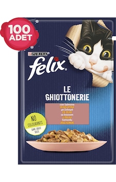 Purina Felix Somonlu Pouch Yetişkin Kedi Maması 100 x 85 G Purina Felix Somonlu Pouch Yetişkin Kedi Maması 100 x 85 G