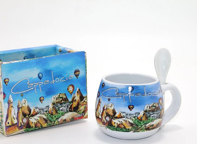 River World Seri B Tekli Kahve Fincanı Yöresel Kaşıklı Renkli River World Seri B Tekli Kahve Fincanı Yöresel Kaşıklı Renkli
