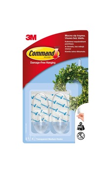 5 Adet Command Orta Boy Şeffaf Askı 2'li 17091 Diğer 5 Adet Command Orta Boy Şeffaf Askı 2'li 17091 Diğer