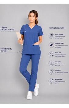 Üniforma Fırtına Mavi Hemşire Ve Doktor Forması Scrubs Takımı Likralı Alt Üst Üniforma Unisex Yarasa Kol Petrol Mavisi Üniforma Fırtına Mavi Hemşire Ve Doktor Forması Scrubs Takımı Likralı Alt Üst Üniforma Unisex Yarasa Kol Petrol Mavisi