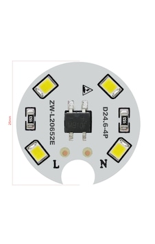 Led Pcb Aliminyum 220 Volt 1 Watt Beyaz Pk-5257
