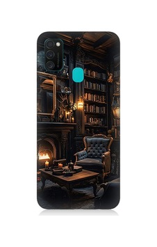 Samsung Galaxy M21 Uyumlu Kütüphane Odası Desenli Silikon Kılıf Samsung Galaxy M21 Uyumlu Kütüphane Odası Desenli Silikon Kılıf