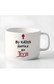 Çay Kahve Espresso Fincanı Harika Bir Teyze Fincan Kupa 180 Ml Beyaz Çay Kahve Espresso Fincanı Harika Bir Teyze Fincan Kupa 180 Ml Beyaz