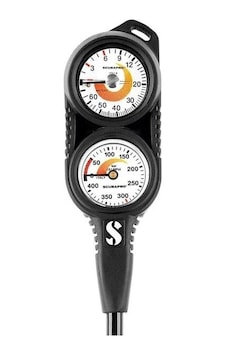 Scubapro Konsol Kompakt 400 Bar P. Geyc + 70mt Siyah Scubapro Konsol Kompakt 400 Bar P. Geyc + 70mt Siyah