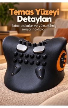 Boyun Masaj Aleti Üç Kademeli Isıtma Özellikli Düz Renkli Boyun Masaj Aleti Üç Kademeli Isıtma Özellikli Düz Renkli
