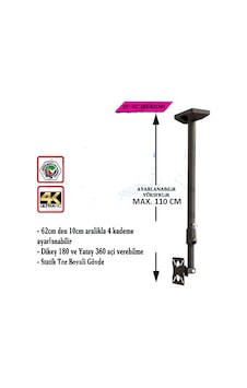 Vestel Uyumlu Seg Regal 10 İnç 32 İnç Lcd Lcd Tv için Tavan Askı Aparatı Vestel Uyumlu Seg Regal 10 İnç 32 İnç Lcd Lcd Tv için Tavan Askı Aparatı