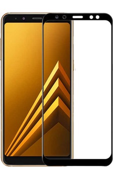 Galaxy J6 Plus Zore Kenarları Kırılmaya Dayanıklı Cam Ekran Koruyucu