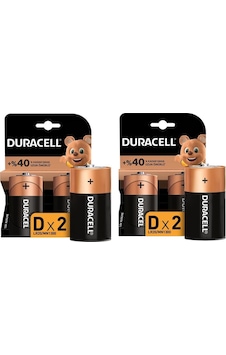 Duracell Lr20/Mn1300 Alkalin Blister Büyük Boy D Pil 2 x 2 Duracell Lr20/Mn1300 Alkalin Blister Büyük Boy D Pil 2 x 2