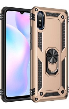 Xiaomi Redmi 9a Kılıf Zore Vega Kapak Gold Xiaomi Redmi 9a Kılıf Zore Vega Kapak Gold