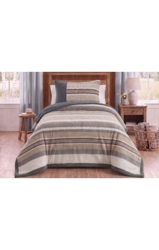 Merinos Loft 2 Parça Battaniye Seti Mozel Gri Merinos Loft 2 Parça Battaniye Seti Mozel Gri