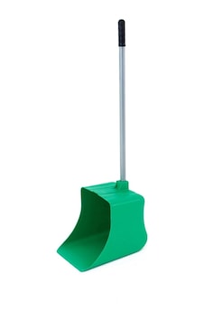A Form Endüstriyel Büyük Hazneli Sokak Bahçe Çöpçü Faraşı Alüminyum Saplı -yeşil - 105 Cm. - 1 Adet Yeşil