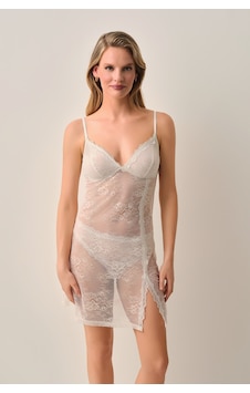 Suwen Cosmopolitan Dantelli Kısa Gecelik St4453613036 Ekru Suwen Cosmopolitan Dantelli Kısa Gecelik St4453613036 Ekru